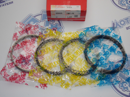 Поршни + кольца 6шт ремонт +1,00 TOYOTA 1MZ-FE, 2MZ-FE