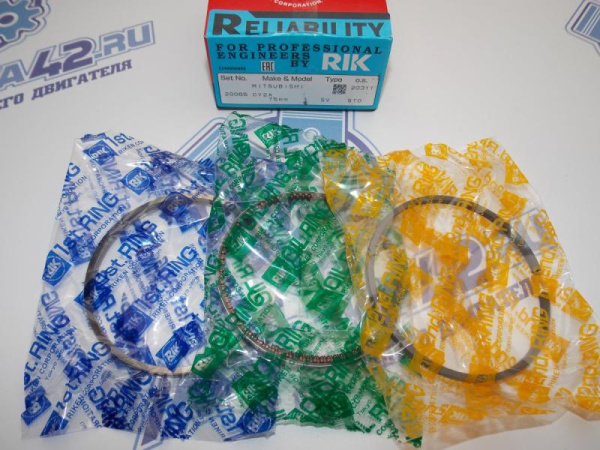 Кольца поршневые RIK стандарт MMC 4A91