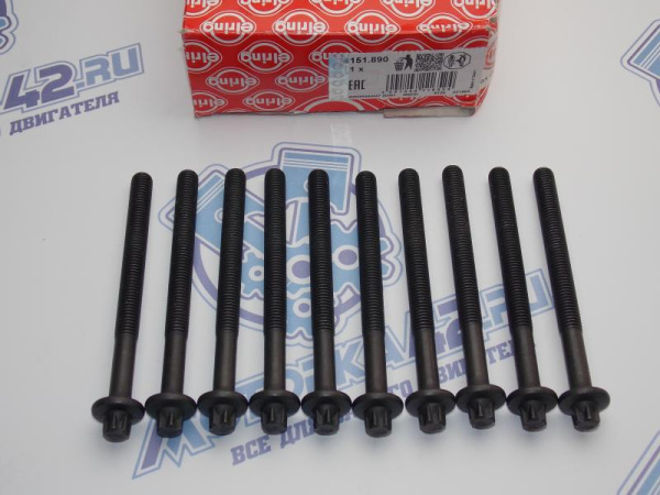 Комплект болтов (10шт) ELRING ГБЦ Renault K4M