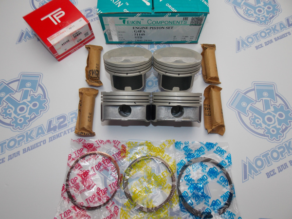 Поршни + кольца к-кт 4шт стандарт HYUNDAI G4FA 1.4