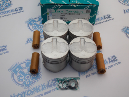 Поршни + кольца к-кт 4шт ремонт +1,00 NISSAN CD20