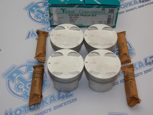 Поршни TEIKIN к-кт 4шт стандарт MAZDA ZL-VE