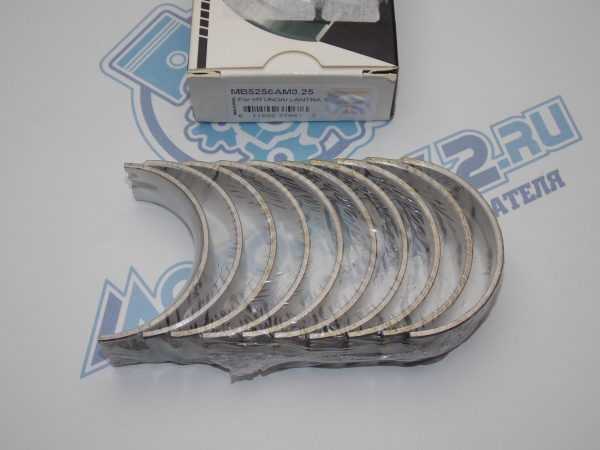 Вкладыши коренные KING ремонт +0,25 Hyundai / Kia G4GF