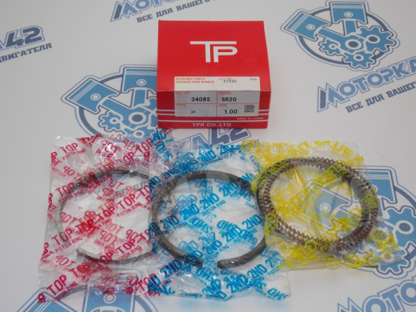Кольца поршневые TPR ремонт +1,00 SR20DE 98-