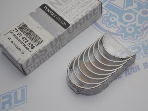 Вкладыши шатунные стандарт RENAULT D4F