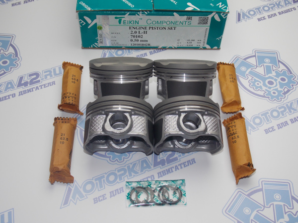 Поршни к-кт 4шт TEIKIN ремонт +0,50 RENAULT F4R 400
