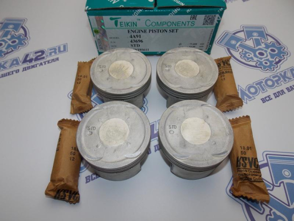 Поршни TEIKIN к-кт 4шт стандарт MMC 4A91