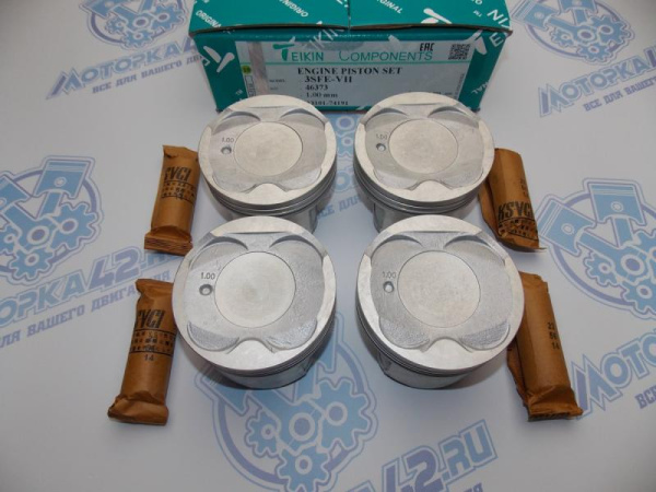 Поршни TEIKIN к-кт 4шт ремонт +1,00 TOYOTA 3S-FE 96-