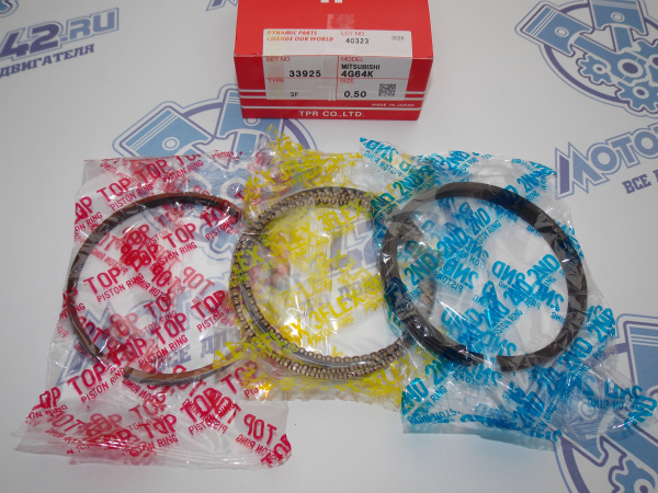 Поршни + кольца к-кт 4шт ремонт +0,50 MMC 4G64 93-'