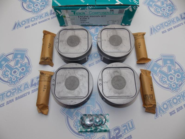 Поршни TEIKIN к-кт 4шт ремонт +0,50 SUBARU EJ20