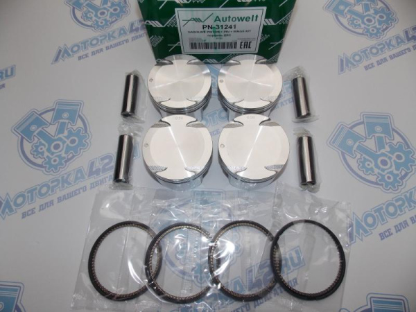 Поршни AUTOWELT к-кт 4шт ремонт +0,50 MAZDA Z6, ZY