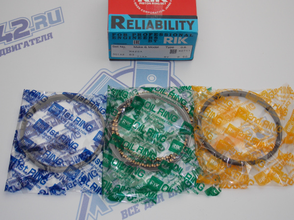 Поршни + кольца к-кт 4шт ремонт +0,50 MAZDA B3 '90-