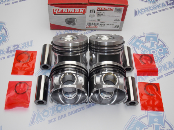 Поршни к-кт 4шт ремонт +0,50 RENAULT K9K