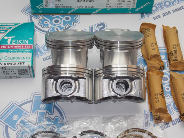 Поршни + кольца TEIKIN к-кт ремонт +0,50 MAZDA Z6, ZY