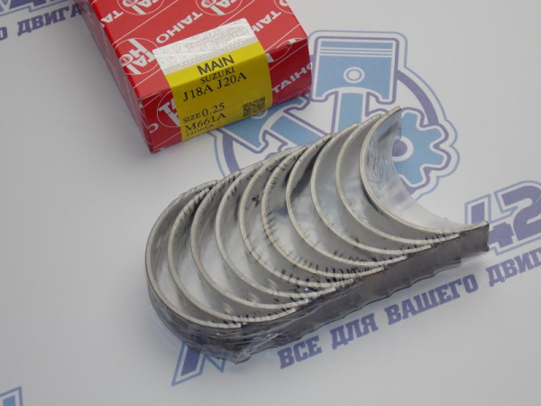 Вкладыши коренные TAIHO ремонт +0,25 SUZUKI J18A, J20A, H20A
