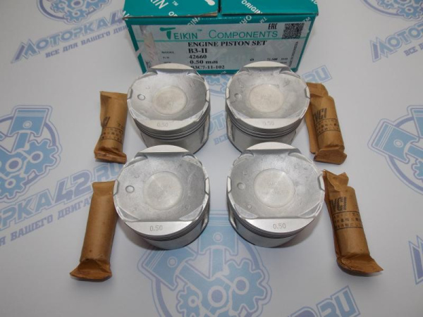 Поршни TEIKIN к-кт 4шт ремонт +0,50 MAZDA B3 II