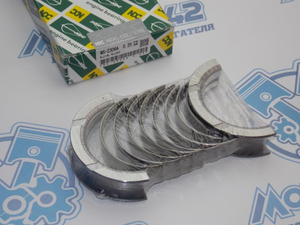 Вкладыши коренные NDC ремонт +0,25 SUBARU EJ20, EJ22, EJ25 '98-