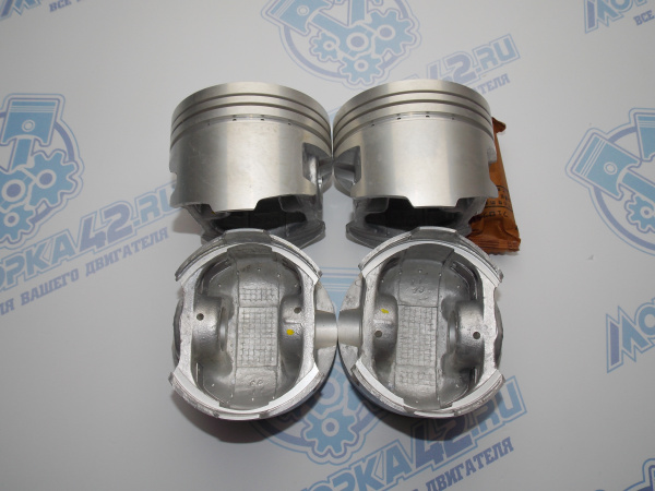 Поршни + кольца 4шт ремонт +1,00 MMC 4G64 SOHC '93-'02