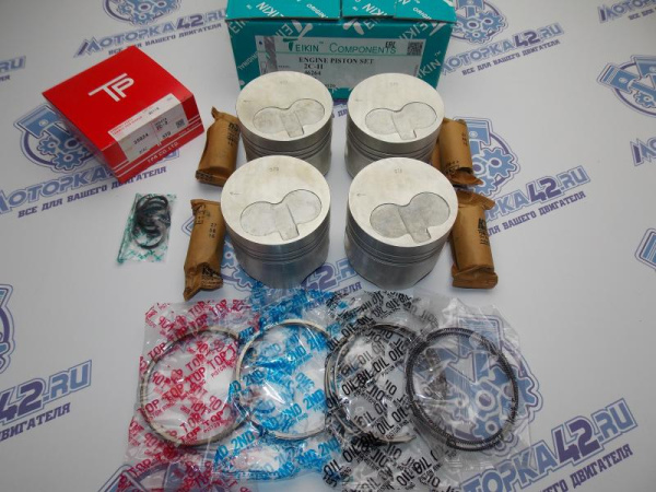 Поршни + кольца к-кт 4шт стандарт TOYOTA 2C-T