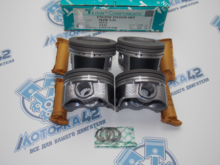 Поршни + кольца ориг к-кт 4шт стандарт MAZDA 2,3 L3-VDT '09-