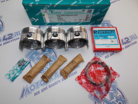 Поршни + кольца 3шт ремонт +0,50 F8CV MATIZ