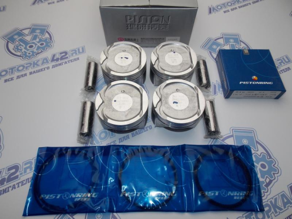 Поршни + кольца ремонт +0,50 Geely Emgrand 1,8 EURO 5