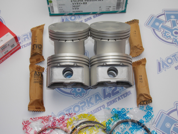 Поршни + кольца к-кт 4шт стандарт GM F14D3