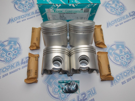 Поршни TEIKIN к-кт 4шт ремонт +0,50 TOYOTA 2C-T, 2C-TE