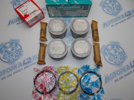 Поршни + кольца к-кт 4шт ремонт +1,00 HONDA D17A