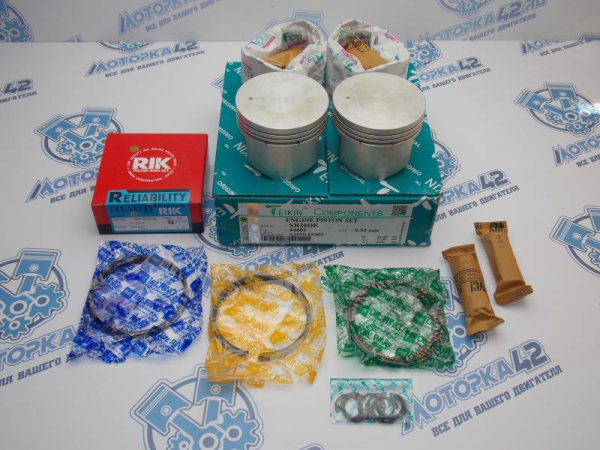 Поршни + кольца к-кт 4шт ремонт +0,50 NISSAN SR20DE '90-