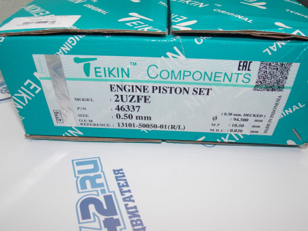 Поршни TEIKIN к-кт 8шт ремонт +0,50 TOYOTA 2UZ-FE