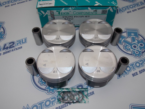Поршни TEIKIN к-кт 4шт ремонт +0,50 HONDA K24A2