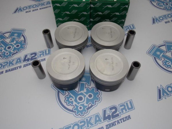 Поршни AW к-кт 4шт ремонт +0,50 FORD Focus 100л.с.