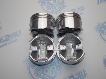 Поршни + кольца к-кт 4шт ремонт +0,50 MMC 4G15