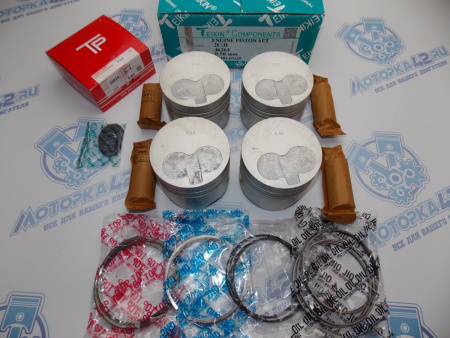 Поршни + кольца к-кт 4шт ремонт +0,50 TOYOTA 2C II, 2C-T