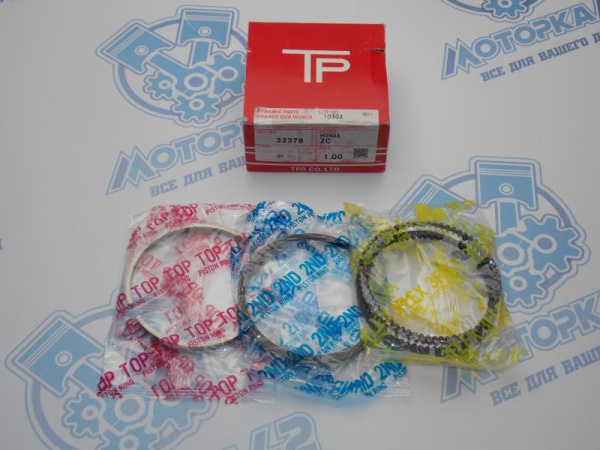 Кольца поршневые TPR ремонт +1,00 HONDA D16, ZC