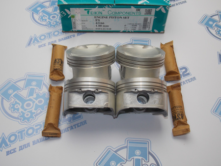 Поршни + кольца к-кт 4шт ремонт +1,00 MAZDA FS, FP
