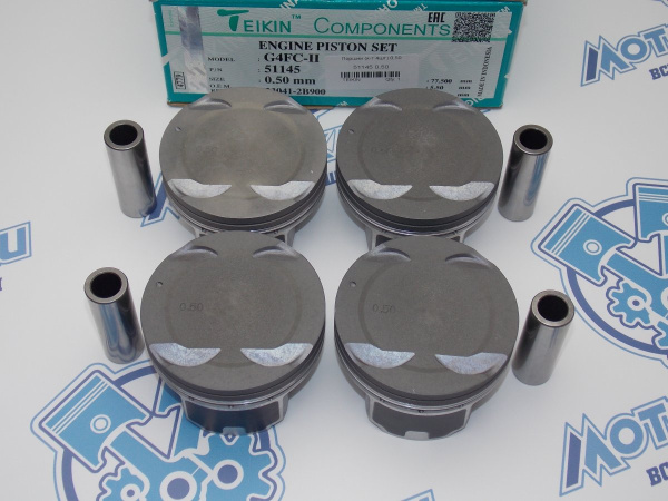 Поршни TEIKIN к-кт 4шт ремонт +0,50 HYUNDAI G4FC '17-