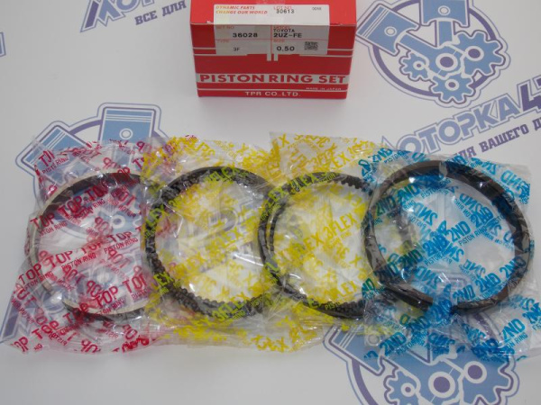 Кольца поршневые TPR ремонт +0,50 TOYOTA 2UZ-FE