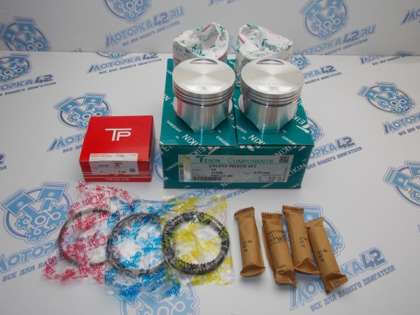 Поршни + кольца к-кт 4шт ремонт +0,50 NISSAN GAS18 / MAZDA F8