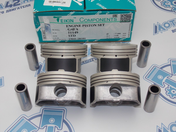 Поршни TEIKIN к-кт 4шт стандарт HYUNDAI G4FA 1.4
