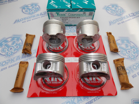 Поршни + кольца к-кт 4шт ремонт +0,50 HONDA D15Z1