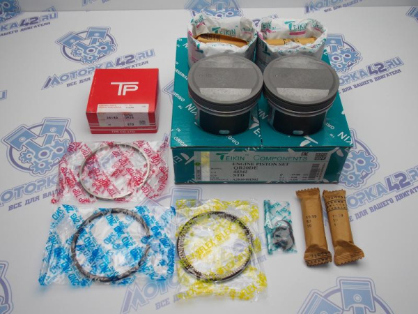 Поршни + кольца 4шт стандарт NISSAN QR20DE