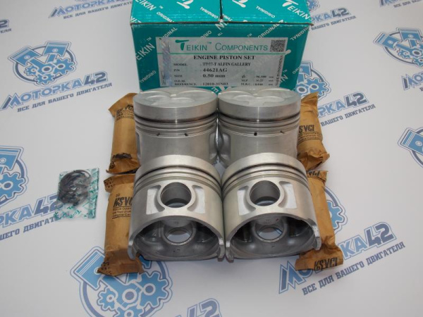 Поршни TEIKIN к-кт 8шт ремонт +0,50 NISSAN TD27-T