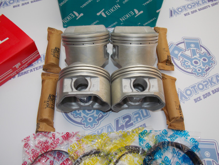 Поршни + кольца 4шт ремонт +0,50 EDZ Chrysler 2.4L