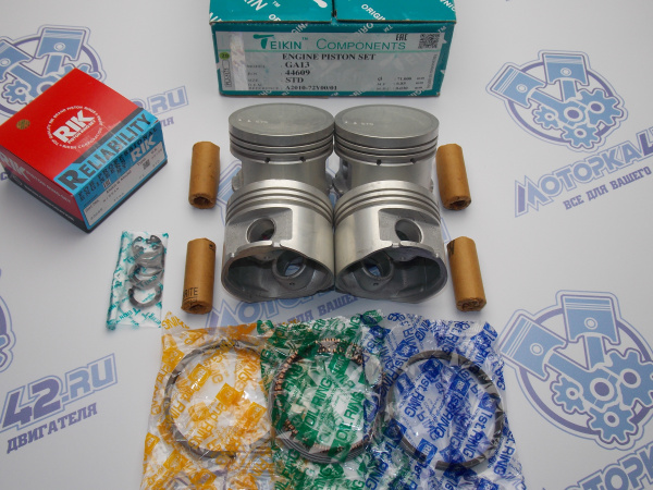Поршни + кольца к-кт 4шт стандарт NISSAN GA13DE