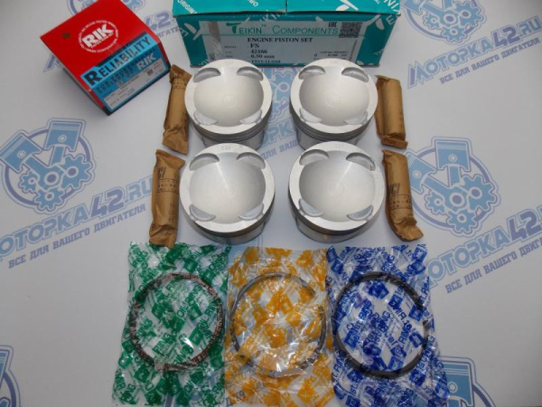Поршни + кольца к-кт 4шт ремонт +0,50 MAZDA FS