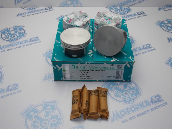 Поршни TEIKIN к-кт 4шт ремонт +0,50 OPEL Z18XE1 / Z18XE / Z18XEL / X18XE1