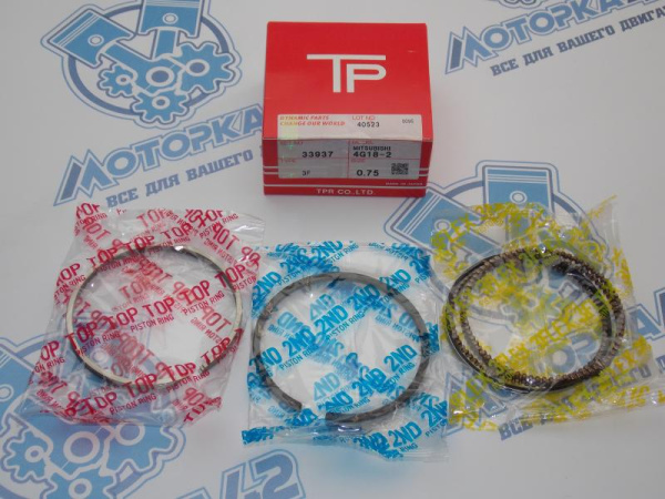 Кольца поршневые TPR ремонт +0,75 MMC 4G18, 4G16