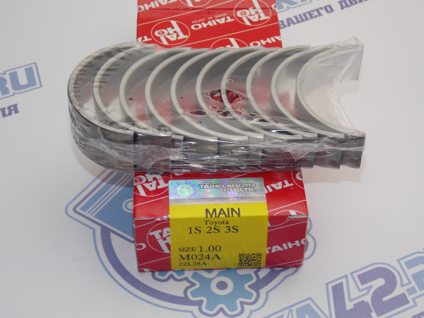 Вкладыши коренные TAIHO ремонт +1,00 TOYOTA 3S, 4S, 5S 